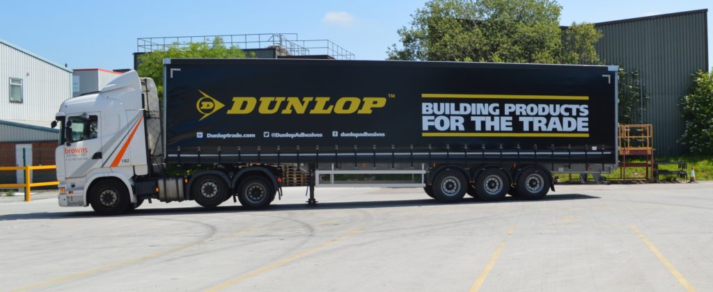 Dunlop Branded Lorry Trailers