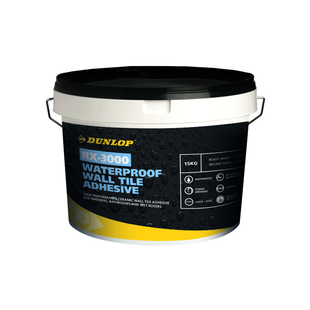 Waterproof Wall Tile Adhesive from Dunlop